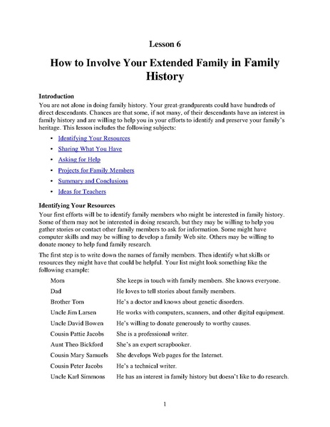 File:Lesson 6 How to Involve the Extended Family in Family History.pdf