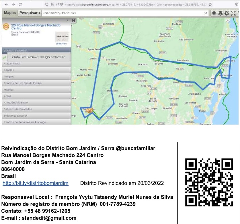 Revindicação do Distrito Ministerial